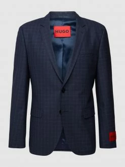 Schlussverkauf ? HUGO Extra Slim Fit 2-Knopf-Sakko Mit Glencheck-Muster Modell 'Arti' - Marineblau ?