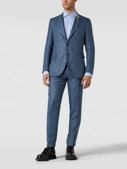 Bestes Angebot ⭐ CG - Club Of Gents Anzughose Mit Leinen - Blau ?