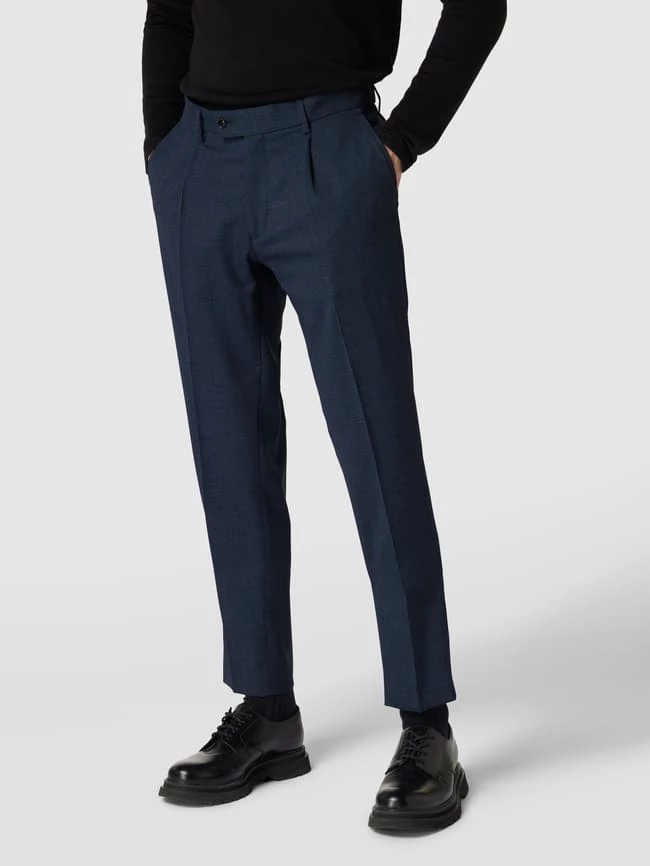 Bestpreis ? CG - Club Of Gents Hose Mit Bundfalten Modell 'Charlie' - Blau ? – Bild 4