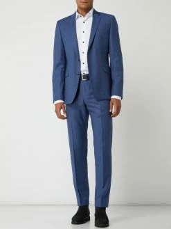 Blitzangebot ? Strellson Slim Fit 2-Knopf-Sakko Aus Schurwollmischung Modell 'Allen' - Blau ?