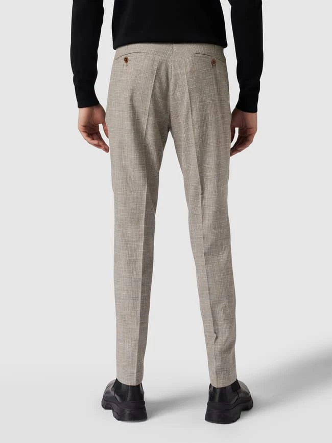 Großhandel ? CG - Club Of Gents Anzughose Mit Strukturmuster - Beige Meliert ? – Bild 5