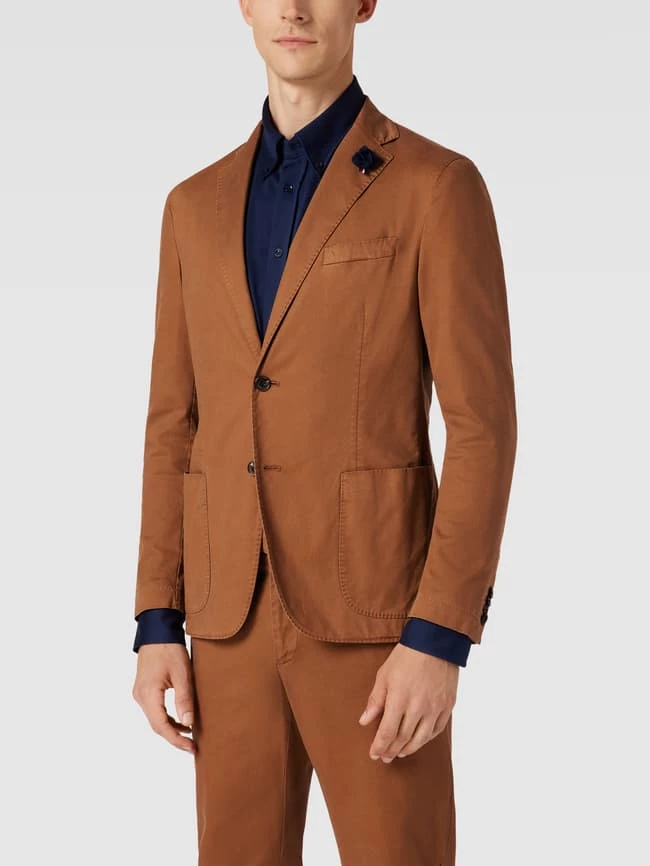 Neu ? Tommy Hilfiger Anzug Mit Strukturmuster Modell 'Garment' - Camel ⌛ – Bild 4