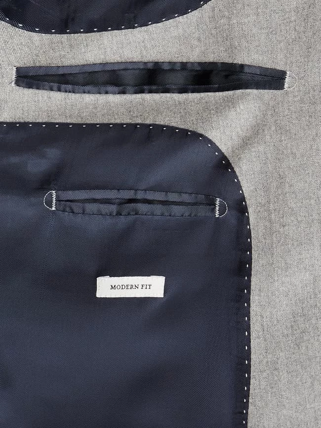 Angebote ? Carl Gross Modern Fit 2-Knopf-Sakko Aus Schurwolle Modell 'Sid' - Hellgrau ? – Bild 6