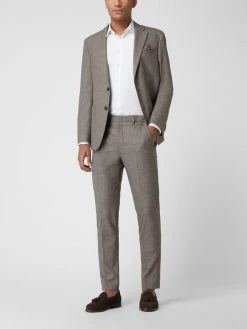 Aktion ? Pierre Cardin Anzughose Mit Stretch-Anteil Modell 'Rick' - Aubergine Meliert ?