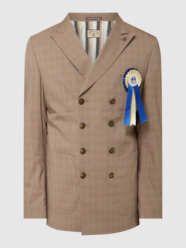 Coupon ⌛ CG - Club Of Gents Slim Fit Sakko Mit 2-reihiger Knopfleiste - 'Savile Row' - Rostrot ? – Bild 2