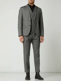 Neu ? Antony Morato Slim Fit 2-Knopf-Sakko Mit Webmuster - Mittelgrau ?