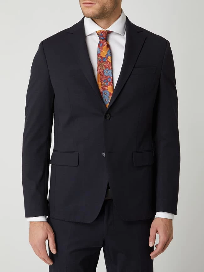 Bester Verkauf ✔️ Daniel Hechter 2-Knopf-Sakko Aus Jersey - Marineblau ? – Bild 4