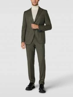 Coupon ? CG - Club Of Gents Slim Fit 2-Knopf-Sakko Aus Schurwolle Modell 'Conley' - Olivgrün ✨