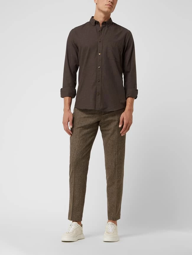 Bestes Angebot ? Selected Homme Slim Fit Anzughose Mit Stretch-Anteil Modell 'Adrian' - Mittelbraun ?