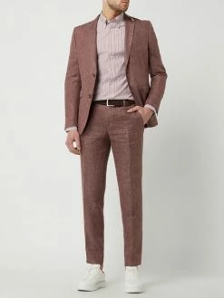 Bester Verkauf ? CG - Club Of Gents Slim Fit Anzughose Aus Leinen-Lyocell-Mix Modell 'Paco' - Rot ?
