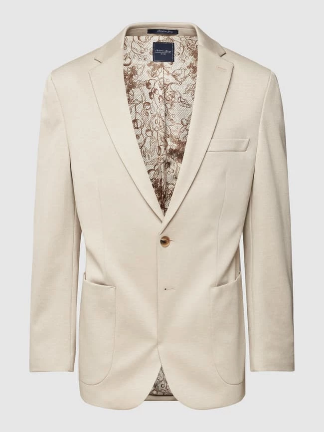 Aktion ? Christian Berg Men Sakko Mit Eingrifftaschen - Beige ? – Bild 2