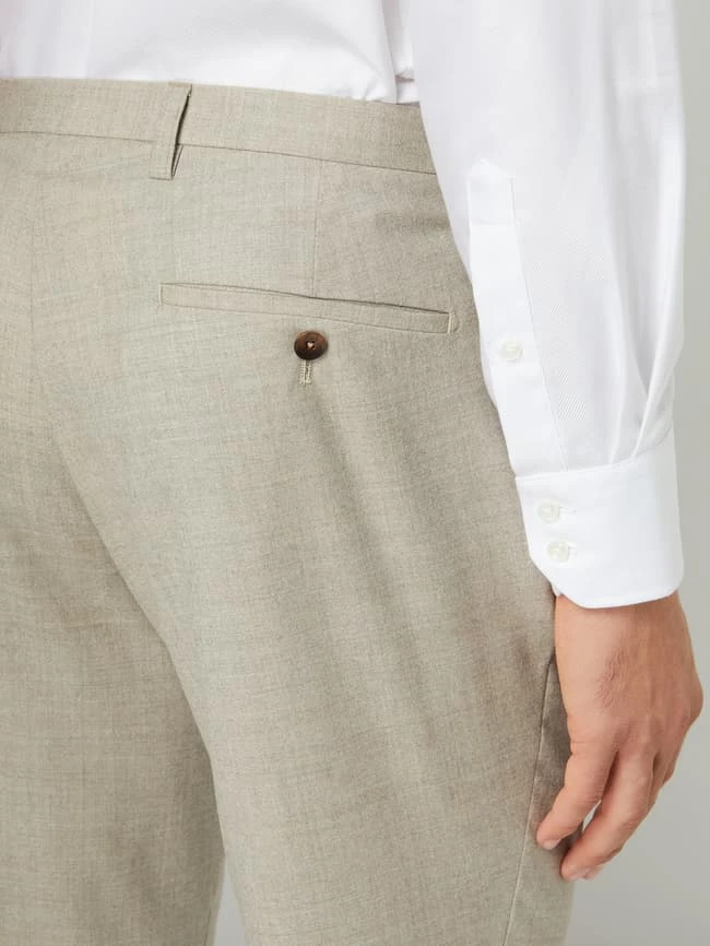 Bester Verkauf ? CG - Club Of Gents Anzughose Aus Schurwolle - Taupe ? – Bild 3