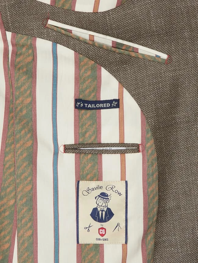 Brandneu ? CG - Club Of Gents Tailored Fit 2-Knopf-Sakko Mit Woll-Anteil Modell 'Austin' - Beige ? – Bild 5