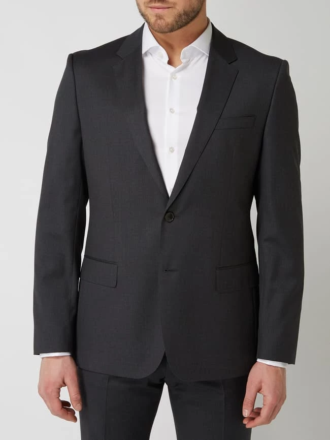 Coupon ? BOSS 2-Knopf-Sakko Mit Fallendem Revers - Anthrazit ? – Bild 4