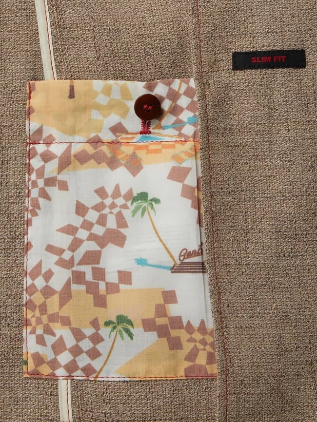 Besorgen ⭐ CG - Club Of Gents Slim Fit 1-Knopf-Sakko Mit Stretch-Anteil Modell 'Parker' - Beige ? – Bild 6