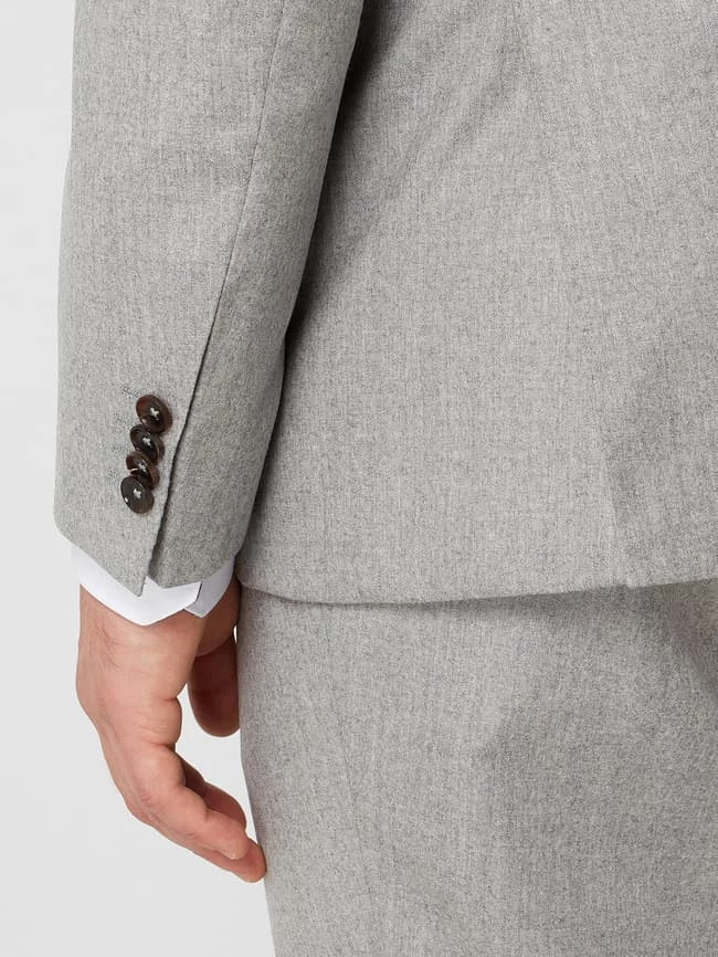 Angebote ? Carl Gross Modern Fit 2-Knopf-Sakko Aus Schurwolle Modell 'Sid' - Hellgrau ? – Bild 7