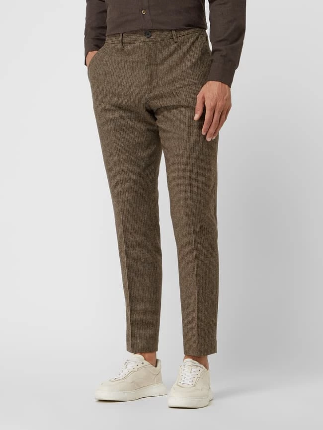 Bestes Angebot ? Selected Homme Slim Fit Anzughose Mit Stretch-Anteil Modell 'Adrian' - Mittelbraun ? – Bild 4