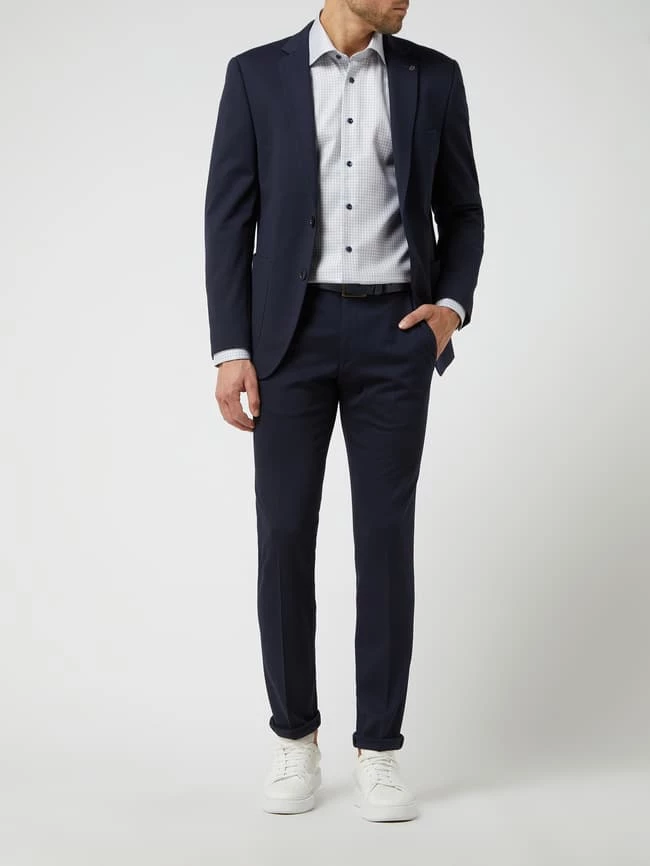 Bester Verkauf ⌛ DIGEL Modern Fit Anzughose Aus Jersey Modell 'Sergio' - Marineblau ⭐