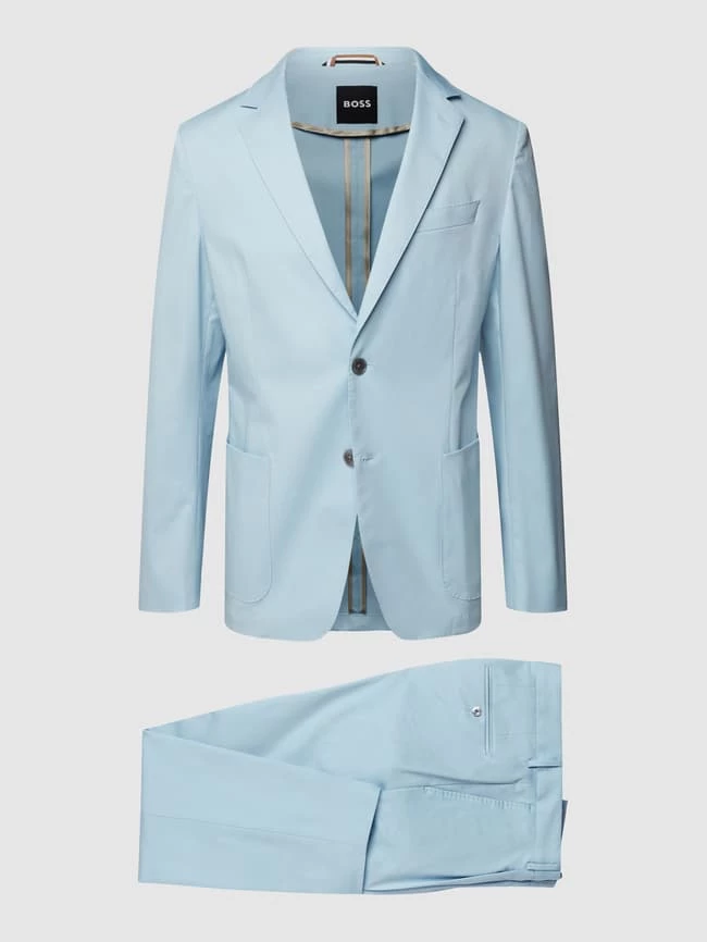 Schlussverkauf ❤️ BOSS Slim Fit Anzug Modell 'Hanry' - Hellblau ? – Bild 2