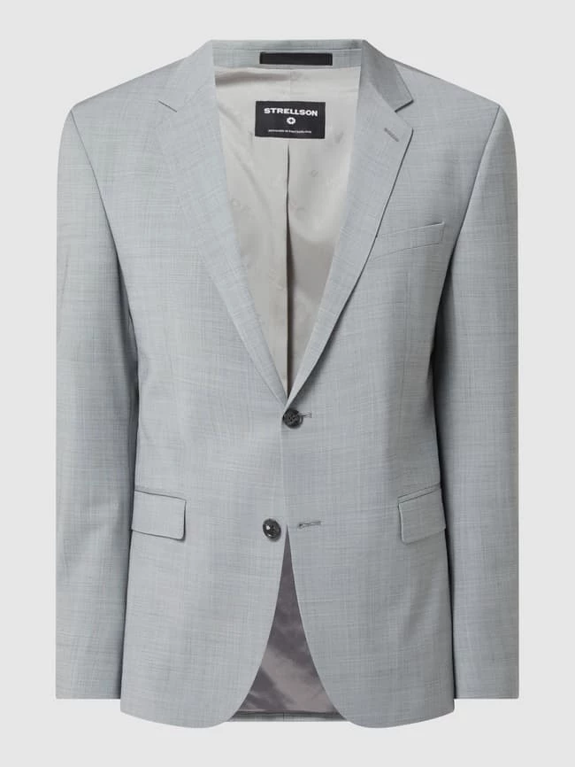Brandneu ? Strellson Slim Fit 2-Knopf-Sakko Mit Stretch-Anteil Modell 'Aidan' - Hellgrau ? – Bild 2