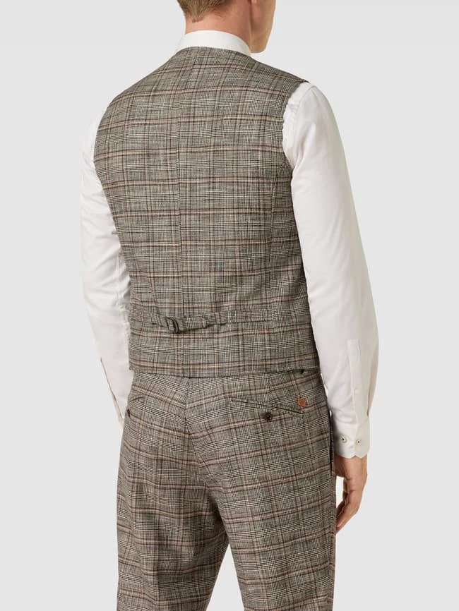 Bestpreis ? CG - Club Of Gents Weste Mit Karomuster Modell 'Morley' - Beige ? – Bild 5