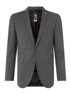 Beste Bewertungen von ? CG - Club Of Gents Slim Fit 2-Knopf-Sakko Mit Pattentaschen Modell 'Caden' - Dunkelgrau ?