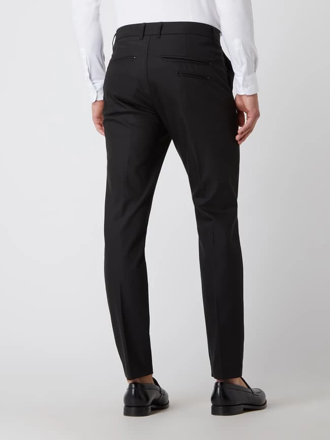 Am billigsten ✨ MOS MOSH Slim Fit Anzughose Mit Stretch-Anteil Modell 'Russel' - Schwarz ✨ – Bild 5