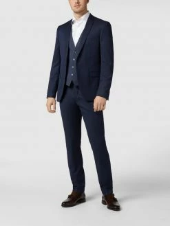 Schlussverkauf ? MCNEAL Slim Fit Weste Mit Webmuster - Marineblau ?