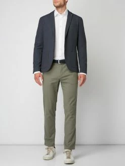 Brandneu ? Selected Homme Slim Fit 2-Knopf-Sakko Mit Webmuster - Blau ⭐