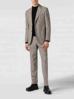 Coupon ? CG - Club Of Gents 2-Knopf-Sakko Mit Reverskragen - Beige Meliert ?