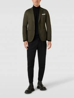 Coupon ? CG - Club Of Gents Slim Fit 2-Knopf-Sakko Mit Kissing Buttons Modell 'Carter' - Olivgrün ✔️