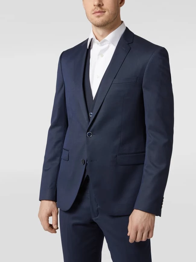 Großhandel ❤️ MCNEAL Slim Fit 2-Knopf-Sakko Mit Webmuster - Marineblau ? – Bild 4