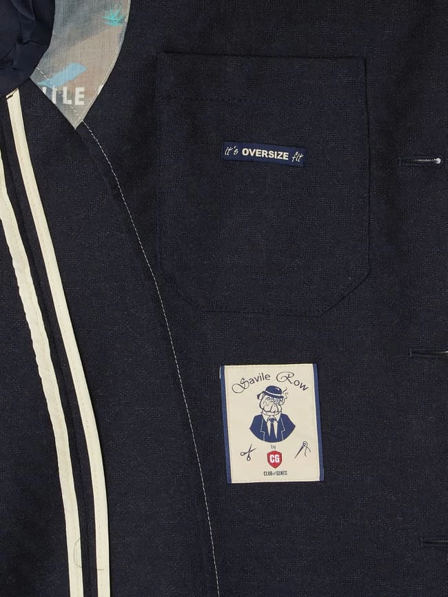 Rabatt ? CG - Club Of Gents Oversized Sakko Aus Schurwolle Modell 'Oatman' - Marineblau ✨ – Bild 5