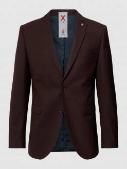 Schlussverkauf ? CG - Club Of Gents Slim Fit 2-Knopf-Sakko Mit Reverskragen Modell 'Colvin' - Bordeaux Rot ?