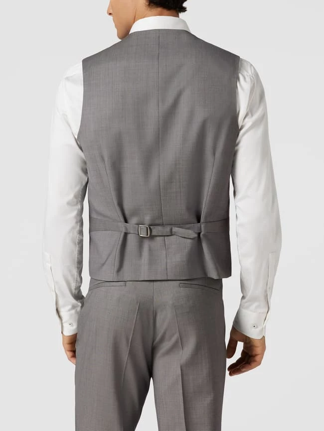 Schlussverkauf ? CG - Club Of Gents Weste Mit Leistentaschen Modell 'Paddy' - Hellgrau ? – Bild 5