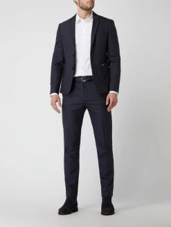 Brandneu ? MOS MOSH Slim Fit 2-Knopf-Sakko Mit Stretch-Anteil Modell 'Blair' - Marineblau ?