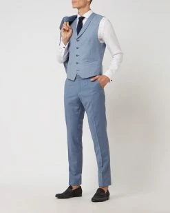 Budget ? CG - Club Of Gents Weste Aus Reiner Schurwolle - YOUR OWN PARTY By CG – CLUB Of GENTS - Hellblau ✔️