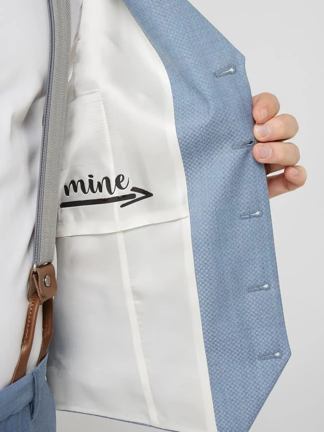 Budget ? CG - Club Of Gents Weste Aus Reiner Schurwolle - YOUR OWN PARTY By CG – CLUB Of GENTS - Hellblau ✔️ – Bild 6