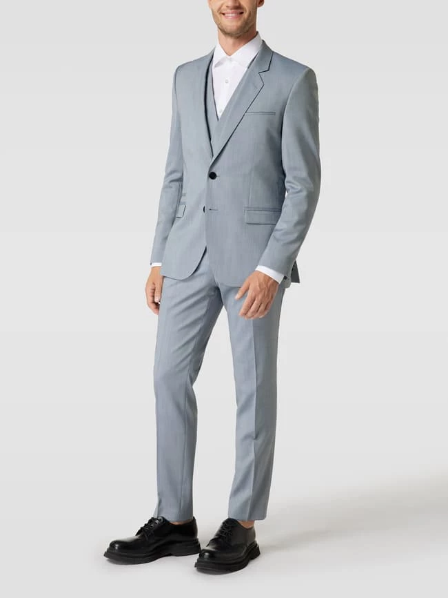 Großhandel ? HUGO Extra Slim Fit Anzug Mit Strukturmuster Modell 'Arti / Hesten' - Rauchblau ?