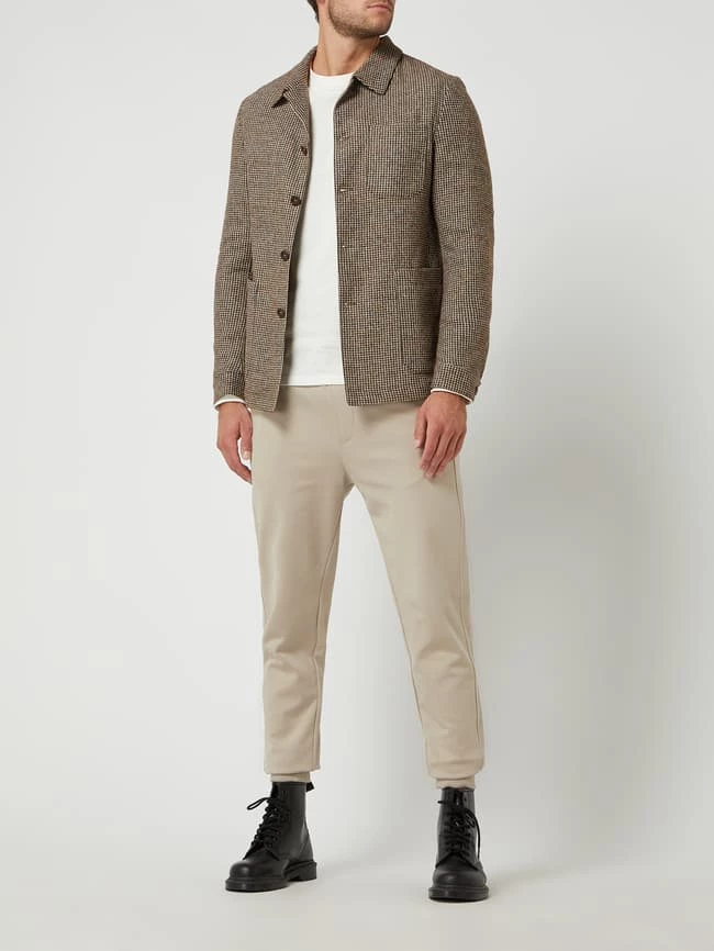 Aktion ? CG - Club Of Gents Slim Fit Sakko Aus Wollmischung Modell 'Conrow' - Mittelbraun ?