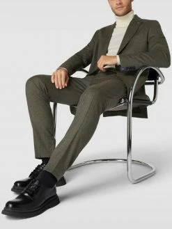 Billig ⭐ CG - Club Of Gents Hose Mit Bügelfalten Modell 'Cruz' - Olivgrün ?