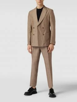 Billig ? CG - Club Of Gents Anzughose Mit Bundfalten - Hellbraun ?