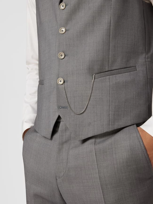 Schlussverkauf ? CG - Club Of Gents Weste Mit Leistentaschen Modell 'Paddy' - Hellgrau ? – Bild 3