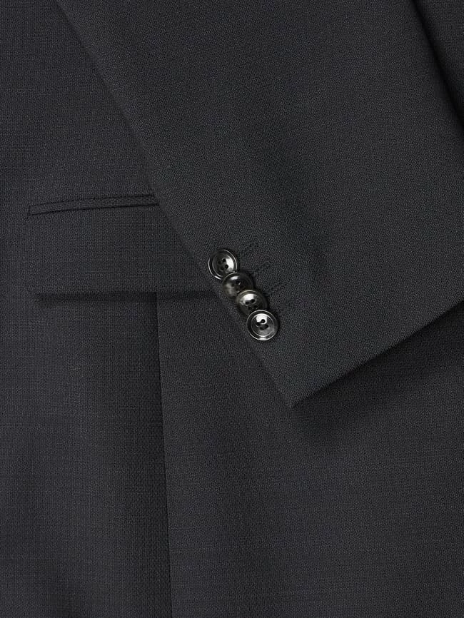 Schlussverkauf ? CG - Club Of Gents Slim Fit 2-Knopf-Sakko Mit Stretch-Anteil Modell 'Caden' - Dunkelgrau ? – Bild 2