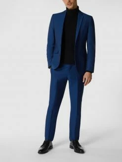 Neu ⭐ Montego Anzug-Hose Mit Webstruktur - Blau ❤️