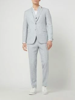 Budget ? CG - Club Of Gents Slim Fit Anzughose Mit Leinen-Anteil Modell 'Paco' - Hellblau ?