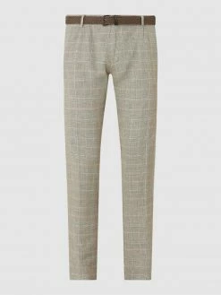 Bester Verkauf ? CG - Club Of Gents Anzughose Aus Leinenmischung Modell 'Cody' - Grün ✔️