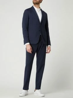 Rabatt ? S.Oliver BLACK LABEL Slim Fit 2-Knopf-Sakko Aus Jersey - Marineblau ?