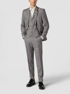 Schlussverkauf ? CG - Club Of Gents Weste Mit Leistentaschen Modell 'Paddy' - Hellgrau ?