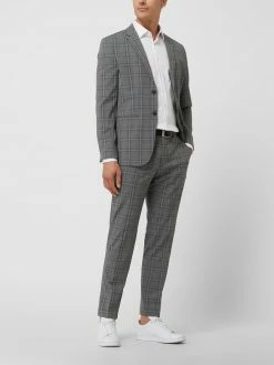 Am billigsten ? Selected Homme Slim Fit 2-Knopf-Sakko Mit Viskose-Anteil Modell 'Josh' - Hellgrau ⭐